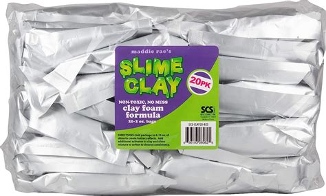 Buy Scs Direct Maddie Raes Slime Clay Value Set 20 Pack Non Toxic
