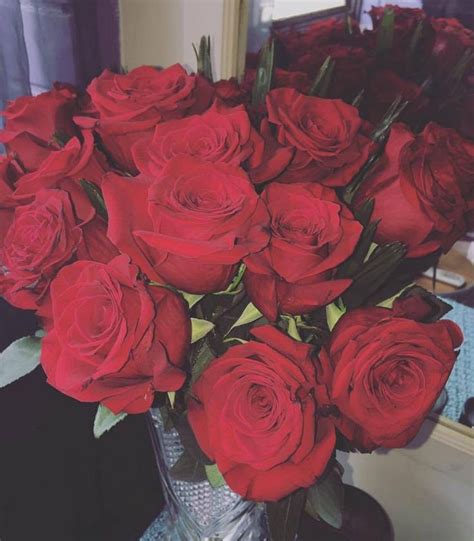 Bunch Of Red Roses Red Rose Bouquet Aesthetic Roses