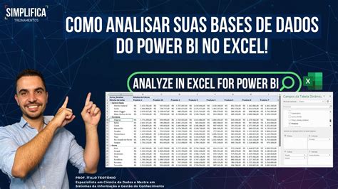 Como Analisar Suas Bases De Dados Do Power Bi No Excel Analyze In