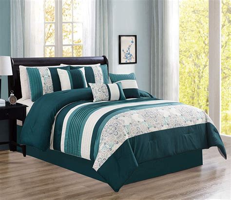 Hgmart Bedding Comforter Set Bed In A Bag 7 Piece Modern Microfiber