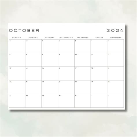 Kalender 2024 2024 Kalender Monatlich Druckbarer Kalender 2024 Kalender