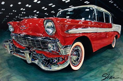 Stunning Art Depicting Classic Cars