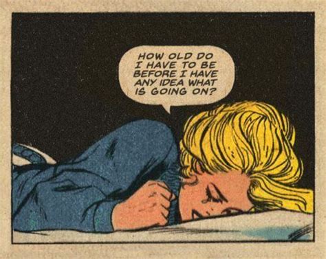 A Comic Strip With An Image Of A Woman Laying In Bed And The Caption