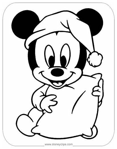 Coloring Mickey Pages Disney Mouse Printable Babies