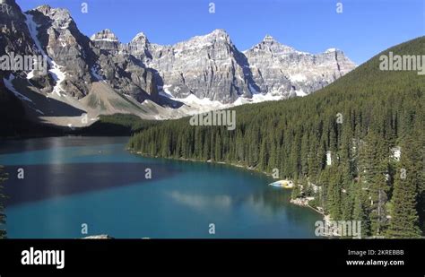 Moraine Lake And Valley Of Ten Peaks Stock Videos And Footage Hd And 4k