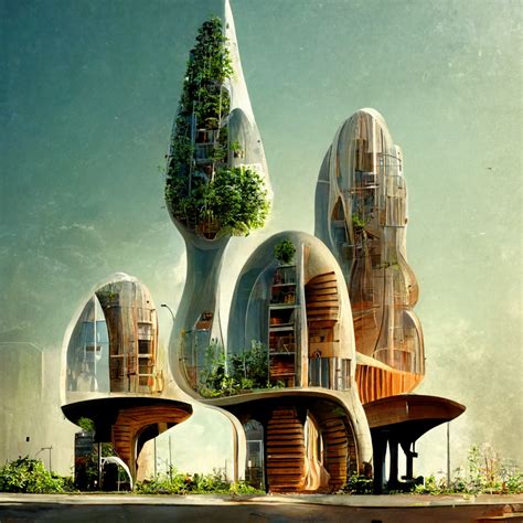 Biophilic Architecture Organic Design Futuristic Urban Skyscraper