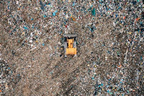 View Landfill Bird S Eye View Landfill For Waste Storage View Stock