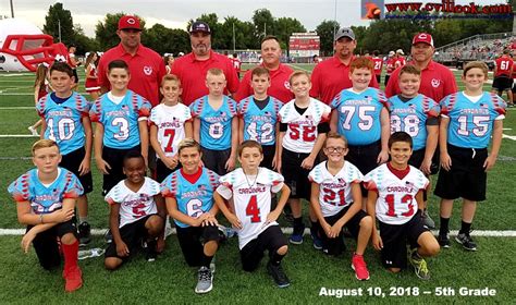 Elementary Football Cheer Teams August 10 2018 Collinsville
