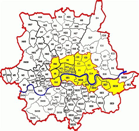 Western Central London Postcode Map Wc Map Logic Vrogue