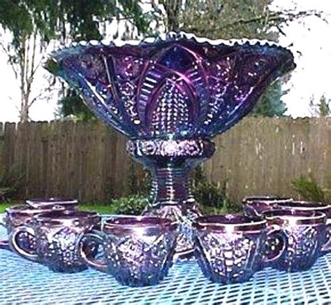 Purple Purple Punch Purple Decor Carnival Glass