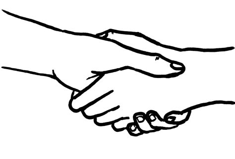 Free Two People Shaking Hands Drawing Download Free Two People Shaking