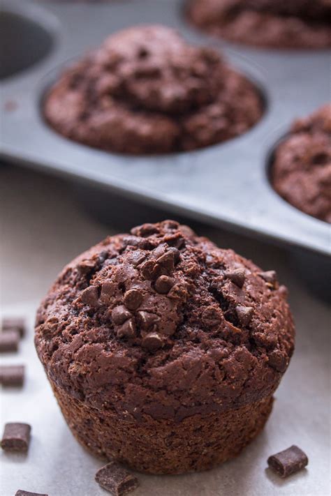 Big Double Chocolate Chip Muffins Recipe An Italian In My Kitchen