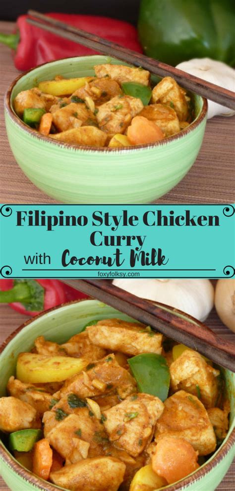 Check spelling or type a new query. Filipino Style Chicken Curry with coconut milk | Foxy Folksy