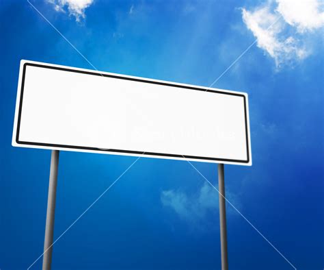 Blank White Road Sign Isolated On White Royalty Free Stock Image