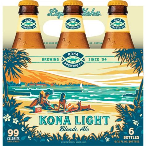 Kona Brewing Co Kona Light Blonde Ale 6 Bottles 12 Fl Oz Smiths