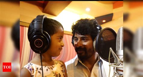 Sivakarthikeyan Records A Song Along With His Daughter Tamil Movie News Times Of India