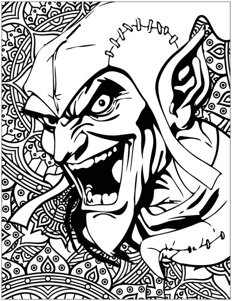 Characters spiderman coloring book | kids coloring pages. Green Goblin Coloring Page at GetColorings.com | Free ...