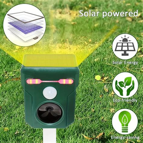 Ultrasonic Animal Repeller Outdoor Solar Animal Repeller - Temu