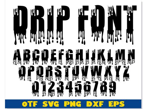 Drip Font Otf Dripping Font Svg Dripping Font Png Hallowe Inspire