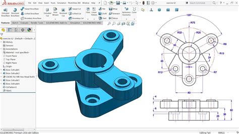 Solidworks Tutorial For Beginners Exercise 62 Youtube