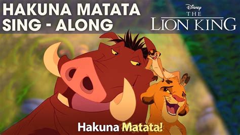 Disney Sing Alongs Hakuna Matata The Lion King Lyric Video My Xxx Hot