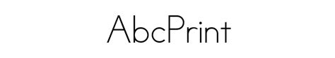 Download Abcprint Font For Free