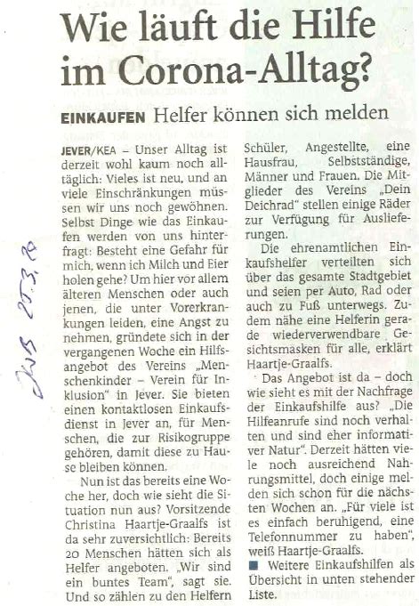 Textvorschläge, die in den vorlagen gemacht werden, dienen nur als platzhalter und sollten durch deinen. Presseveröffentlichungen - Menschenkinder Verein für Inklusion