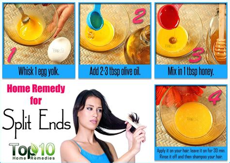 Home Remedies For Split Ends Top 10 Home Remedies