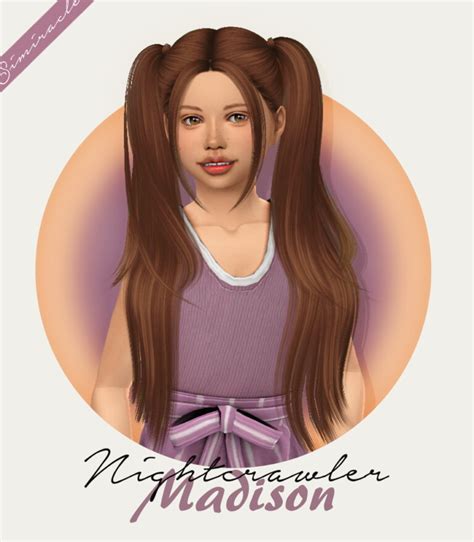 Nightcrawler Madison Hair Kids Version At Simiracle Sims 4 Updates
