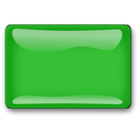 Gloss Green Square Button Vector Clip Art Free Svg