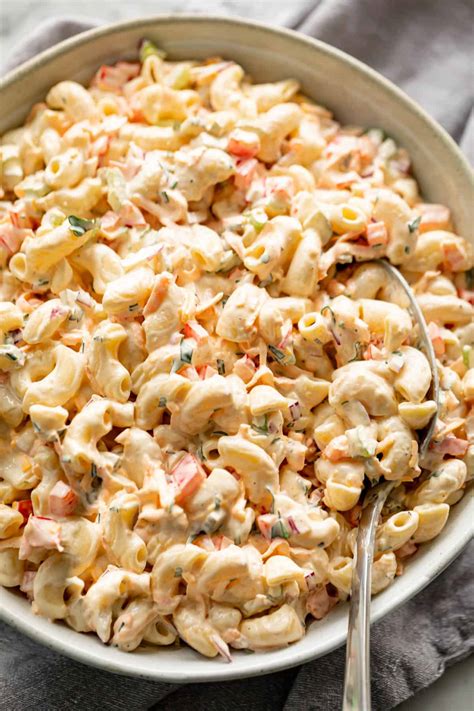 The Best Macaroni Salad With A Delicious Creamy Dressing Cafe Delites