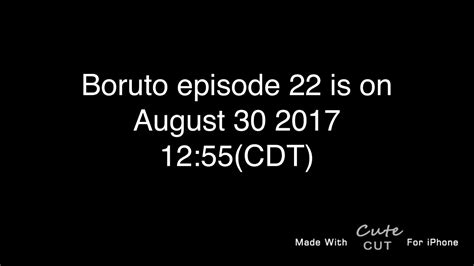 Boruto Episode 22 Release Date Youtube