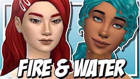 Sims 4 Fire Water Elements Cas Cc Links Youtube