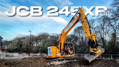 Jcb 245xr Excavator With Engcon Tilt Rotator 4k Youtube