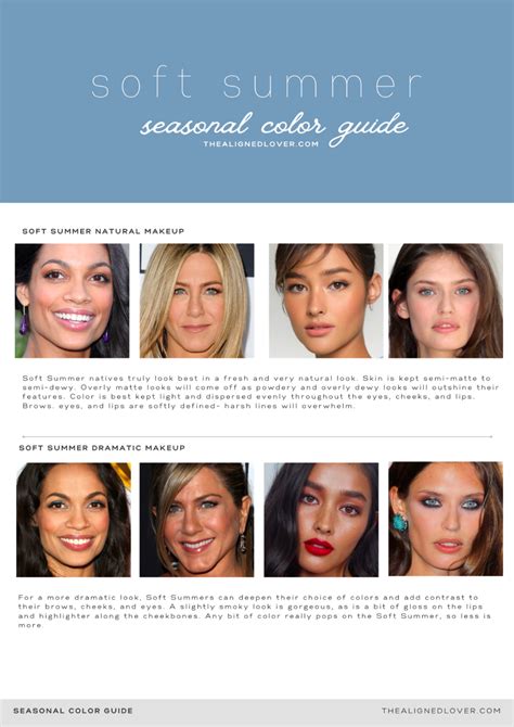 Guide To The Soft Summer Seasonal Color Palette The Aligned Lover Soft Summer Soft Summer