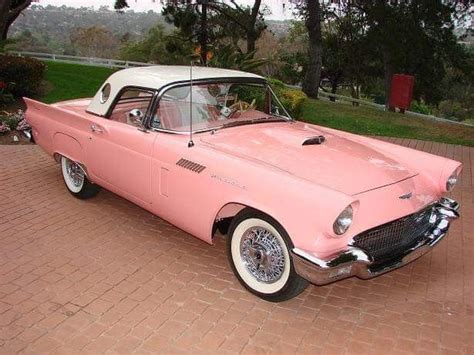 1957 Pink Thunderbird Dream Cars Retro Cars Classic Cars Trucks