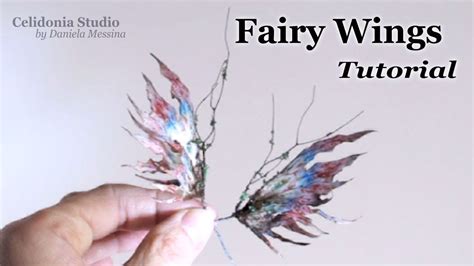 Ooak Fairy Wings Tutorial For Art Dolls Winter Time Youtube Ooak