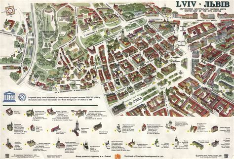 Mapy Lwowa Szczegółowa Mapa Lwowa W Języku Angielskim Mapy Lwowa