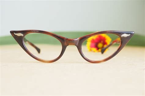 Vintage Eyeglasses Cat Eye Glasses 1960s Cateye Made In Etsy