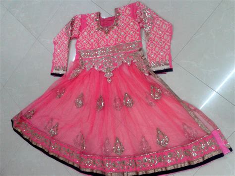Pink With Embroidery Jari And Stone Work Madhuri Dixit Pink Anarkali