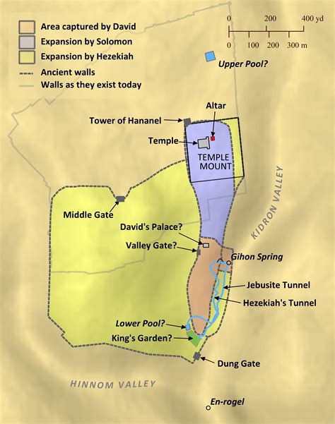 Biblical Map Of Jerusalem Area