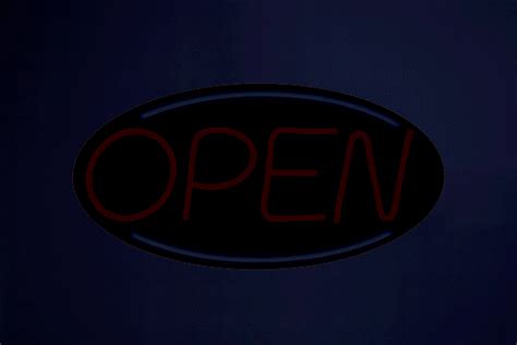 Color Changing Open Neon Sign