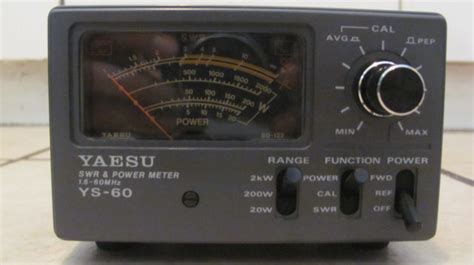 Yaesu Ys 60 Swr And Power Meter The Old Tube Radio Archives