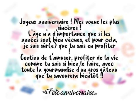 Texte d anniversaire idées de textes d anniversaire en Joyeux anniversaire texte