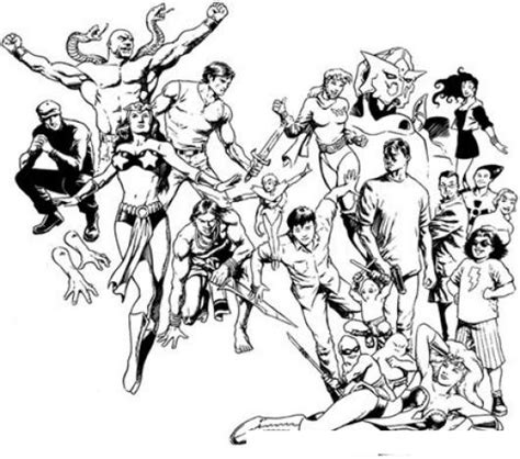Dibujo De Varios Super Heroes Para Colorear | COLOREAR DIBUJOS VARIOS