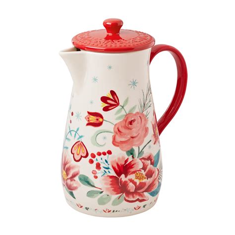 The Pioneer Woman Merry Meadow Stoneware Pitcher with Lid - Walmart.com