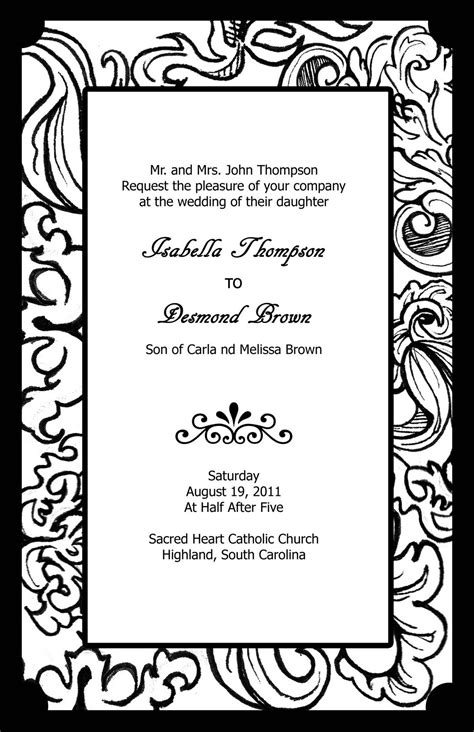 Work with a minted design associate to customize your dream invitation suite. Elegant and Beautiful Wedding Invitations for Free: Black ...