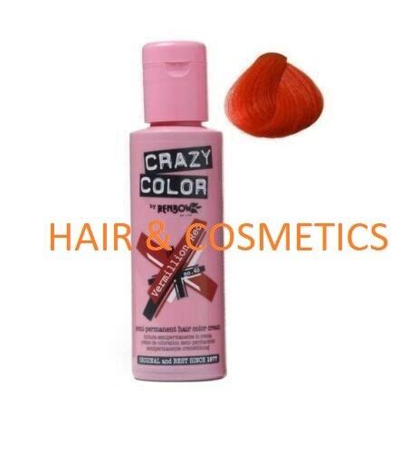 Crazy Color Semi Permanent Hair Dye 100ml All Colours Free Uk Postage