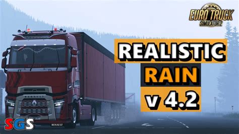 Ets2 145 Realistic Rain V42 By Darkcaptain Youtube