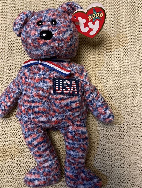 Ty Beanie Baby Usa Edition Bear Ebay